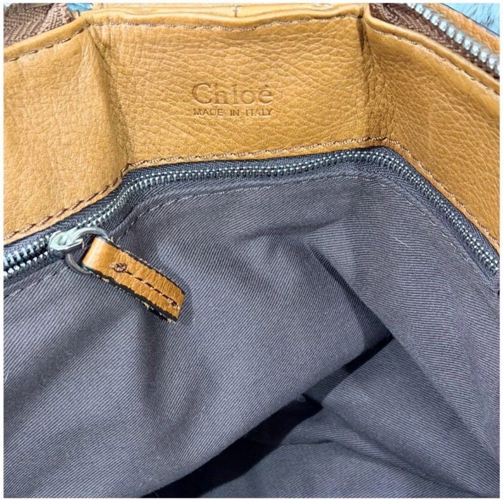 Chloe Paddington Tan Leather Satchel with Gold Accents - Picture 5 of 6